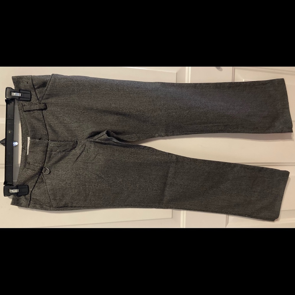 Black/White Twill Trousers